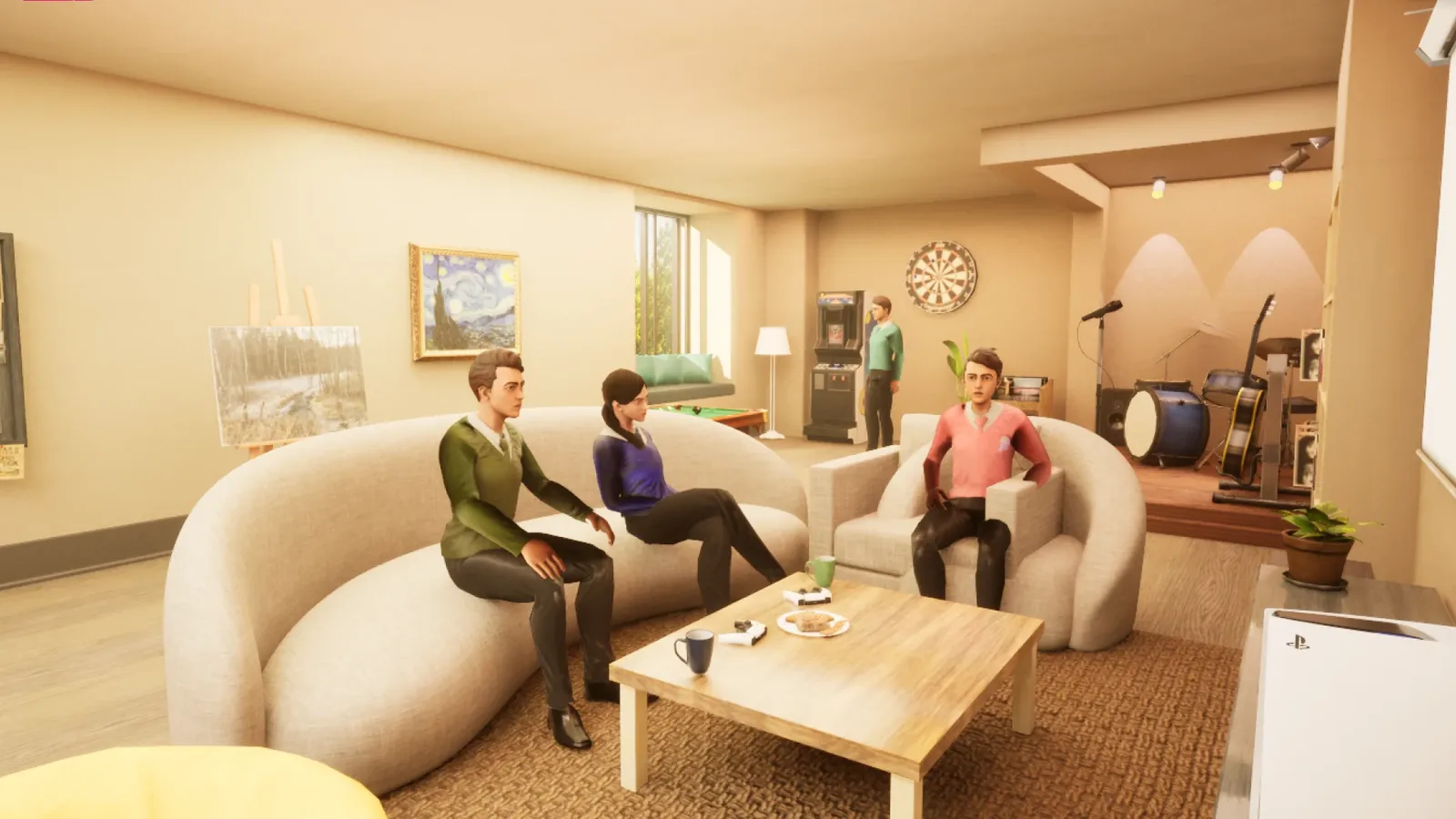 Pebble Academy: the common room in Veyra's world